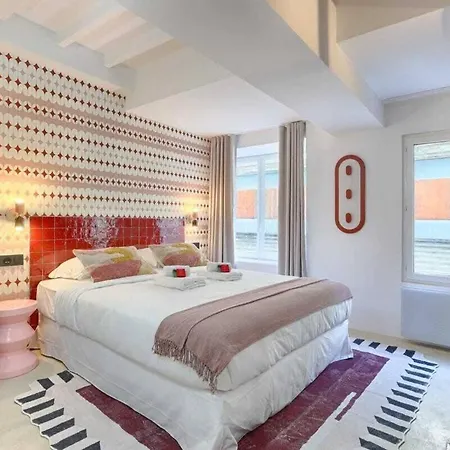 Les Halles - Luxurious & Colorful 4bd For 16 Guest * 巴黎